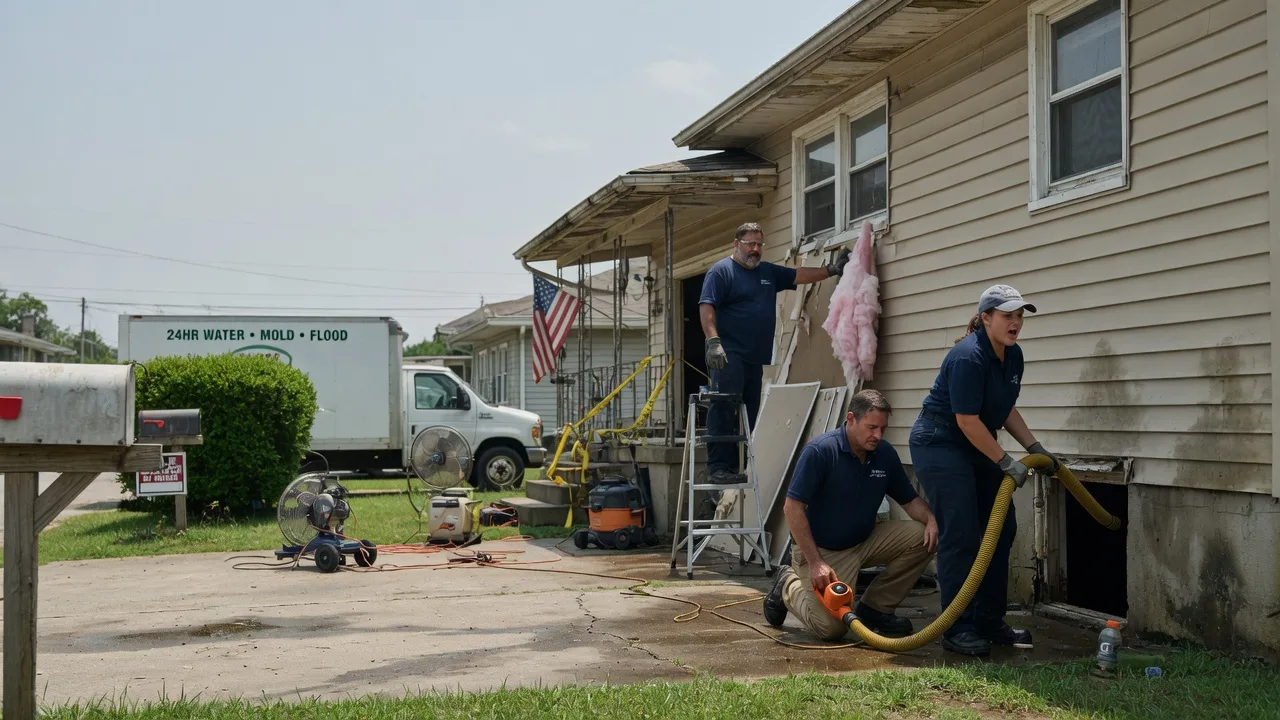 Water Damage Repair in Rufe, OK near me